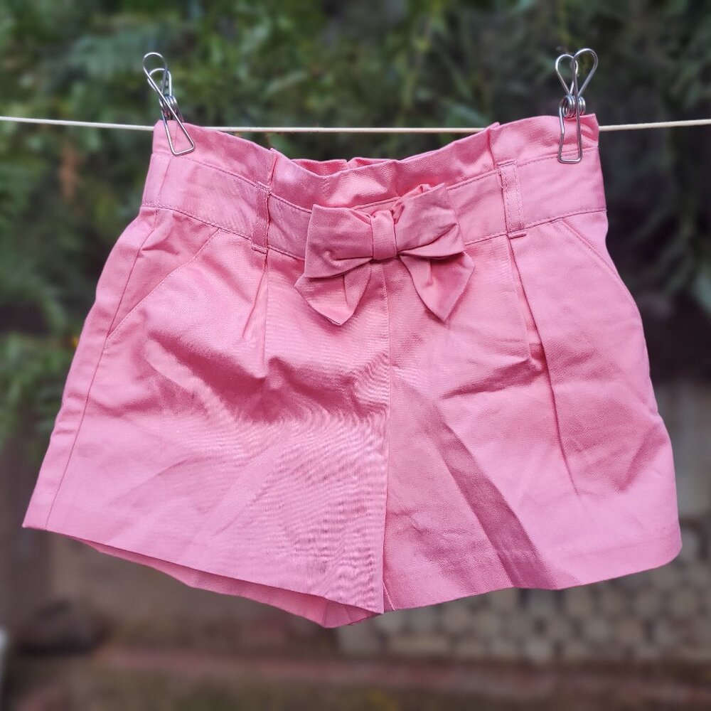 Janie + Jack Pink Pleated Bow Shorts 6